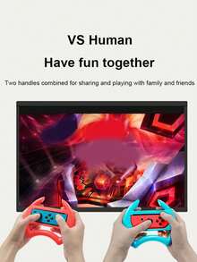 2个Switch OLED方向盘，Switch Joy-Con控制器赛车游戏握把配件 - 彩色 - 查看 4