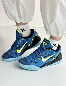 Nike Kobe 9 Elite Low Protro Basketball Shoes, Versatile Anti-Twist Comfortable Low-Top, Men, Blue - Blue - View 4