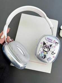 Sanrio 1pc Cartoon Cute Kuromi Headphone Case - Transparent TPU Bluetooth Earmuff Protective Cover For Girls, Compatible With Airpodsmax / Airpodsmax 2 - Purple - View 9
