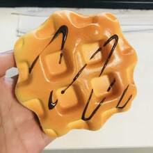 PU Slow Rebound Waffle Squishies, Soft Squeeze Toy For Students, Stress Relief, Emotion Soothing, Gift, Holiday Gift, Birthday Gift, Perfect Gift - Multicolor - View 11