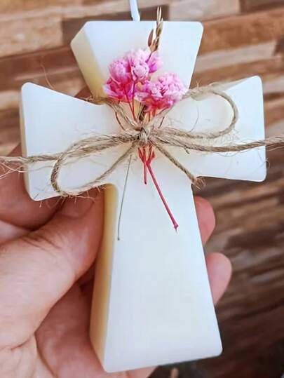 1pc, Cross Shape Silicone Mold For Aroma Beads, Car Air Freshener, Soap, Candle, Clay, Cement, Plaster Crafts Decorations - Air Freshener - Fragrance Beads - Epoxy Resin ﻿