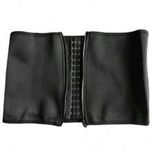 Black Back Support Waist Trimmer For Men, Waist Trainer For Fitness, Slimming Waist Shaper - Black - View 5