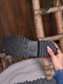 Latest Women's Flat Shoes, Slip-On Design For Easy Walking, Simple Solid Color, Available In Multiple Sizes. - màu đen - Xem 4