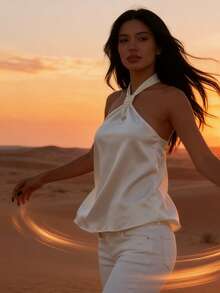 Women Tank Tops & Camis - White - View 5