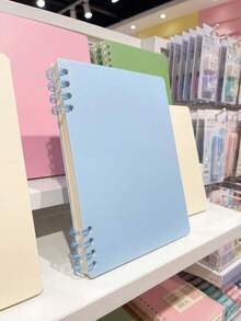 A4 Spiral Notebook, 110gsm Thick Paper, 120 Pages (60 Sheets), 4 Color Options, Built-In Storage Pouch, Comfortable To Use. Also Called Spiral Notebook, Coil Notebook, Loose-Leaf Notebook, B5 Size, 120 Pages (60 Sheets). - Multicolor - View 11