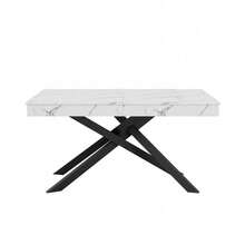 Dining Tables - White + MDF - View 10
