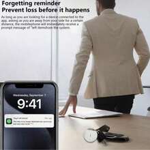 Dispositivo de rastreo GPS, dispositivo de rastreo a prueba de agua, adecuado para ancianos y niños, rastreadores de llaves, teléfonos móviles, mascotas y bicicletas, dispositivo de rastreo inteligente. - Negro - Ver 8