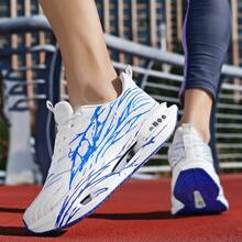 男士超轻减震专业竞速跑鞋、马拉松运动鞋、竞技跑鞋、学生体能训练鞋、户外运动鞋 - 白藍 - 查看 7