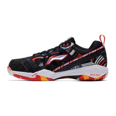 LI-NING Unisex Badminton Shoes, Comfortable Sports Casual Shoes With Shock Absorption, Model AYZW007-2