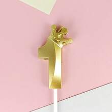 Velas con números del 0 al 9 en dorado, velas de cumpleaños creativas con corona dorada, decoraciones de pastel de cumpleaños, decoraciones para fiestas de cumpleaños, velas con números en diseño de corona 3D, adecuadas para decoración de pasteles de cumpleaños, celebración de hornear, fiesta de aniversario, celebración de vacaciones, decoración de hornear de pasteles, ceremonia de adultos, aniversario de cumpleaños y otros eventos festivos - Dorado - Ver 10