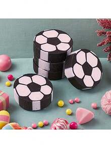 6pcs Football Shaped Erasers, Writing Supplies, Office & School Stationery, Perfect Back To School Gift - Multicolor - View 5