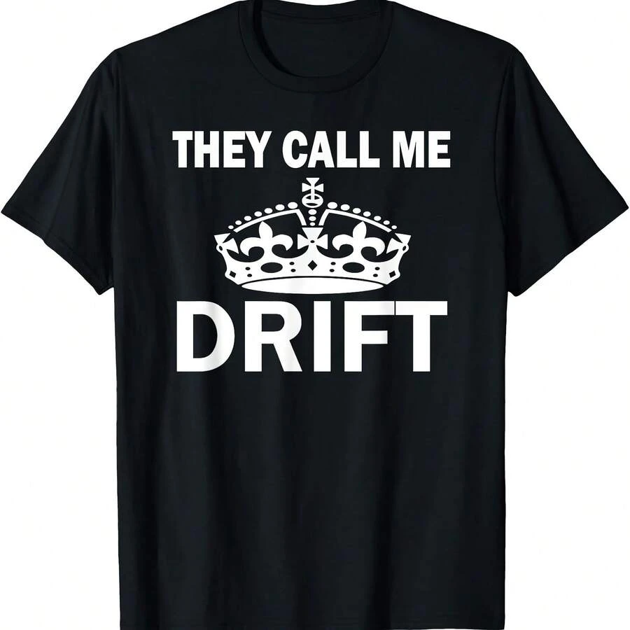 Camiseta "Me llaman Rey del Drift". - Negro - Ver 1