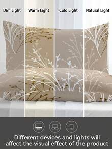 1pc/2pcs/4pcs Polyester Floral Pattern Pillowcase (Pillow Insert Not Included), Soft & Comfortable, Suitable For All Seasons - Multicolor - View 8