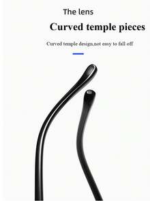 نظارة إطار مربع عدسة شفافة أنيقة للجنسين، ديكورية بتصميم بسيط - متعدد الألوان - مشاهدة 11