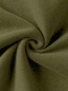 Men's Stand Collar Zipper Half Placket Casual Versatile Commute Autumn/Winter Long Sleeve Sweatshirt - Dark Green - View 10