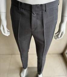 Men's Tailored Dress Pants - 深灰色 - 查看 3