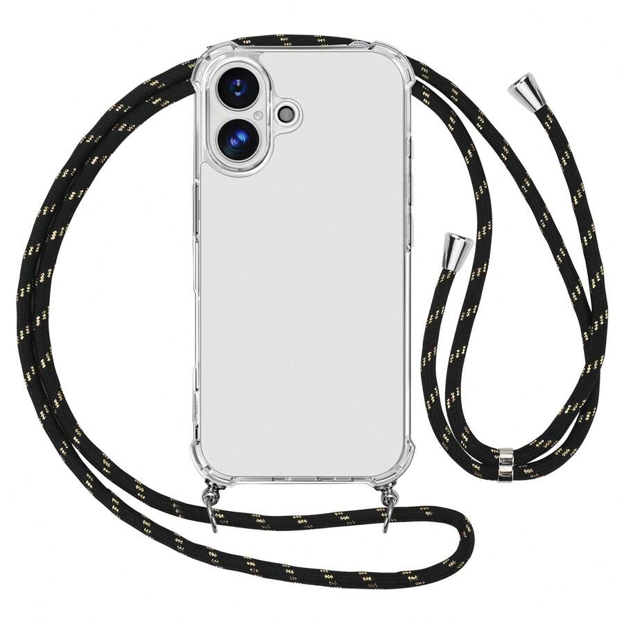 1个透明软壳，带气垫和可调节挂绳，防摔，解放双手，兼容 17/16 Pro Max/16 Plus/16 Pro、Pixel 9 Pro XL/Pixel 7 A/6 A、Note 11 Pro/13 Lite、Galaxy A56/A55 5G、Galaxy S24 FE/S24/S25/S25 Plus/S25/S26 Ultra/A17/A16/A36/A26以及其他安卓机型，自用或送礼皆宜。 - 無色 - 查看 1