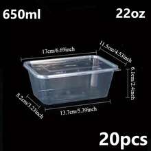 20pcs Stackable Microwave- PP Meal Prep Containers With Lids, Dishwasher-, Suitable For Home Kitchen, Restaurant, Takeout, Picnic - Multicolor - View 10