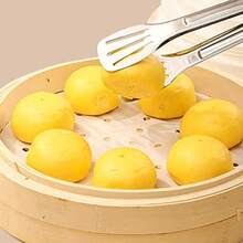 10 Inches Bamboo Steamer Liner, 50 PCS Round Air Fryer Parchment Paper With Holes For Air Fryer, White Non-Stick Steamer Liners - / - View 6