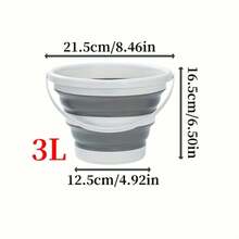 0.79/1.32/2.64 Gallon Collapsible Silicone Bucket - Portable, Space-Saving, Durable Design | Easy To Clean And Store | Suitable For 100+ Scenarios, Great For Car Washing, Outdoor Fishing, Travel And Home Organization - Perfect For Camping - Multicolor - View 10