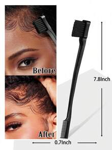 ikt Women's Hair Wax Styling Set, Includes Hairline Brush, Wooden Handle Comb And Pointed Tail Comb, Can Be Used To Smooth Flyaways, Create Sleek Ponytails, Styling And Daily Hairstyles - Multicolor - View 6