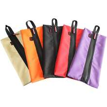 Bolsa de Viaje para Zapatos para Hombres y Mujeres Organizador de Almacenamiento de Zapatos Resistente al Agua con Cierre de Cremallera - Negro - Ver 3