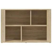 vidaXL Sideboard Sonoma-Eiche 80x30x54 cm Holzwerkstoff - Gelb - Übersicht 5