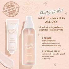 ColourPop Pretty Fresh Hydrating Setting Mist - Vegan Micro-Fine Makeup Finishing Spray With Hyaluronic Acid And Coconut Water For Dewy, Long-Lasting Wear - Lock It In (34 Fl Oz) - White - 查看 6