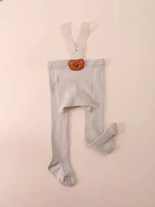 1件婴儿简约可爱卡通纯棉打底裤，适合婴儿日常穿着 - 彩色 - 查看 13