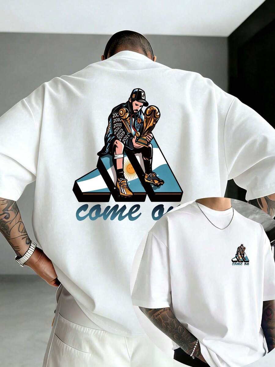 Men T-Shirts - 白色 - 查看 1