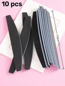 5/10/20/25pcs Set Natural Nail Files - 100/180 Grit Sandpaper Nail Files, Professional Nail Files And Buffing Blocks Set - Professional Gel Nail Files, Black Nail Buffers Nail File Set - Multicolor - View 22