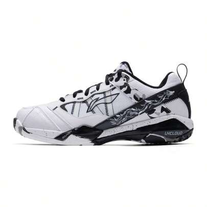 LI-NING Zapatillas de bádminton unisex, cómodas zapatillas deportivas casuales con amortiguación para exteriores AYZW007-3