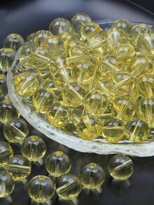 50pcs 8mm Transparent Glass Beads, Crystal Clear Glass Beads, Suitable For Jewelry Making DIY Bracelets, Necklaces, Clothing Weaving - 8mm-50pcs - View 5