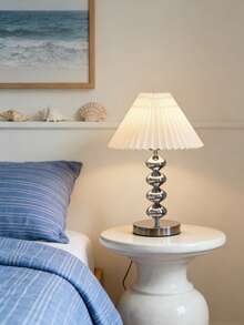 1pc USB Powered High-Quality Metal Retro Desk Lamp, Suitable For Bedside, Hostel, Dining Room, Camping, Minimalist Warm Light Atmosphere Lamp - Silver - View 7