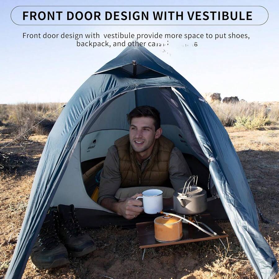 Tents - 20D Dark Blue Upgrade - View 1