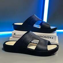 Casual Beach & Home Slippers - Black - View 11