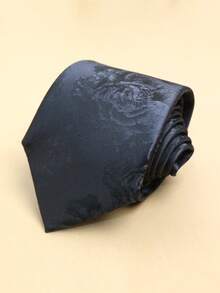 1pc Black Floral Print Casual Streetwear Daily Party Gift Unisex T-Shirt - Multicolor - View 6