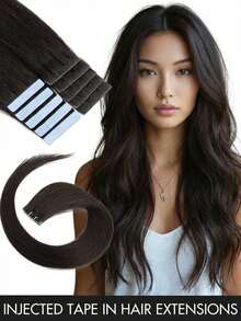 10pcs Seamless Invisible Clip-In Hair Extensions - Natural Straight Human Hair, Light Blonde Woven Extensions, Suitable For Caucasian Women And Men (12 Inch, 14 Inch, 16 Inch, 18 Inch, 20 Inch, 22 Inch), Seamless Blend, No Damage - Multicolor - View 34