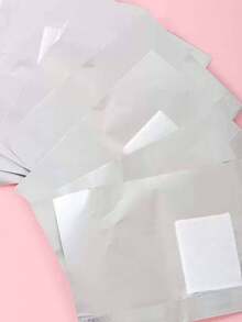 100pcs Aluminum Foil Nail Polish Remover Pads Nails Nails Supplies Nail Stuff - Multicolor - View 2