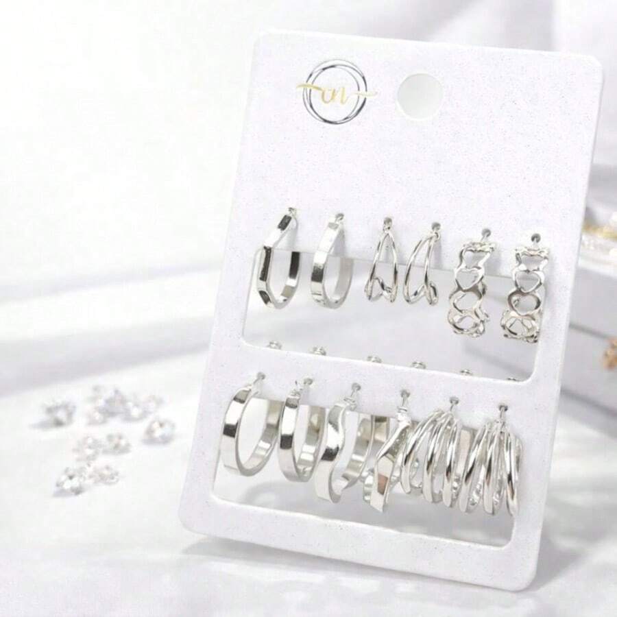 Earring Sets - Bạc - Xem 1