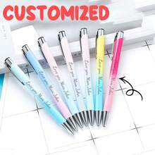 Customized Gradient Ballpoint Pen, Personalized Gradient Ballpoint Pen, Retractable, Back To School, Suitable For School, Students, Nurse Notes, Whiteboards, Office Supplies, Holiday Gifts - Gradient Ballpoint Pen - View 1