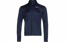 Nike Dri-Fit Pacer 纯色印花半拉链高领长袖插肩复古T恤（男士款），蓝色 - 藍色 - 查看 13