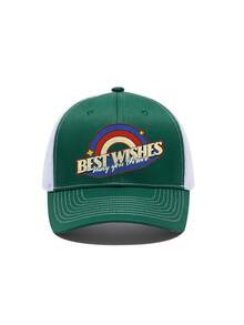 New Retro American Letter Print Baseball Cap, Unisex Breathable Sun Protection Trucker Hat, Outdoor Casual Hip Hop Modern Mesh Cap - Multicolor - View 9