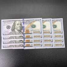 400 tờ tiền giả mệnh giá 100 đô la Mỹ cỡ nhỏ, kích thước 11.5x4.8cm, chất liệu bìa cứng dày, đồ chơi trang trí độc đáo, đạo cụ tiệc tùng, quà tặng vui nhộn, thích hợp làm đạo cụ phim ảnh (như kỷ niệm về thú cưng), đạo cụ tạo không khí giải trí KTV, tiệc sinh nhật, họp mặt ngày lễ và sưu tầm. - 400 chiếc, nhiều màu sắc - Xem 6