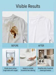 jakehoe Virus Laundry Stain Remover Powder, Instantly Deep Cleans All Fabrics, Professional Degreasing And Deodorizing, Keeps Your Clothes Always Fresh, Essential Wardrobe Care Essential, Super Concentrated High-Efficiency Formula! - Powdery - View 3