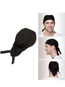 1pc Adjustable Adult Chef Hat, Unisex, Elastic Band, Reusable, Suitable For Kitchen, Cafe, Restaurant, Catering, Cooking Utensils And Accessories - Multicolor - View 6
