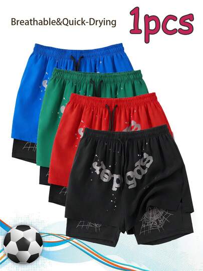 男女通用夏季休闲速干运动短裤，户外运动短裤