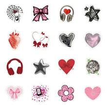 60 PCS Y2K Series Stickers Deluxe Collection | High-Aesthetic Stickers | Multi-Scene Adhesive: Compatible With Computers, Laptop, Tablet, Skateboards, Luggage, Guitars, Helmets, Insulated Cups, Journal Collage, Gift Wrapping Stickers, Art & Crafts - Random Style - View 3
