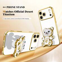 Compatible With 17proamx/17air Phone Case, Electroplated Phone Case, Anti-Drop High-End Protective Case, Dust-Proof Hole Edge Thickened Luxury Phone Case, Compatible With Samsung Galaxy S24Ultra/S24Plus/S24/S23Ultra/S23Plus/S23/S22Ultra/S22Plus/S22/S21Ultra/S21Plus/S21FE/S23FE/S20Ultra/S20Plus/S20FE, Compatible With OPPO A5X/C1 2 3 4 5 6 7 8 9/9 8 7 6 5 4 3 2 1, Compatible With OPPO A1 2 3 4 5 6 7 8 9 9 8 7 6 5 4 3 2 1 - White - View 4