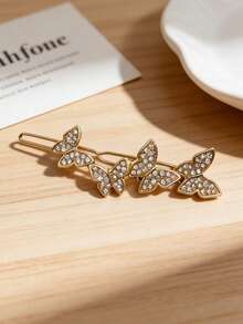 1件装热门！闪亮钻石发夹套装，星月花朵侧夹，奢华星月发夹，闪亮钻石刘海侧夹，斋月开斋节星月发夹，奢华闪亮水钻头巾侧夹，女士 - 彩色 - 查看 39